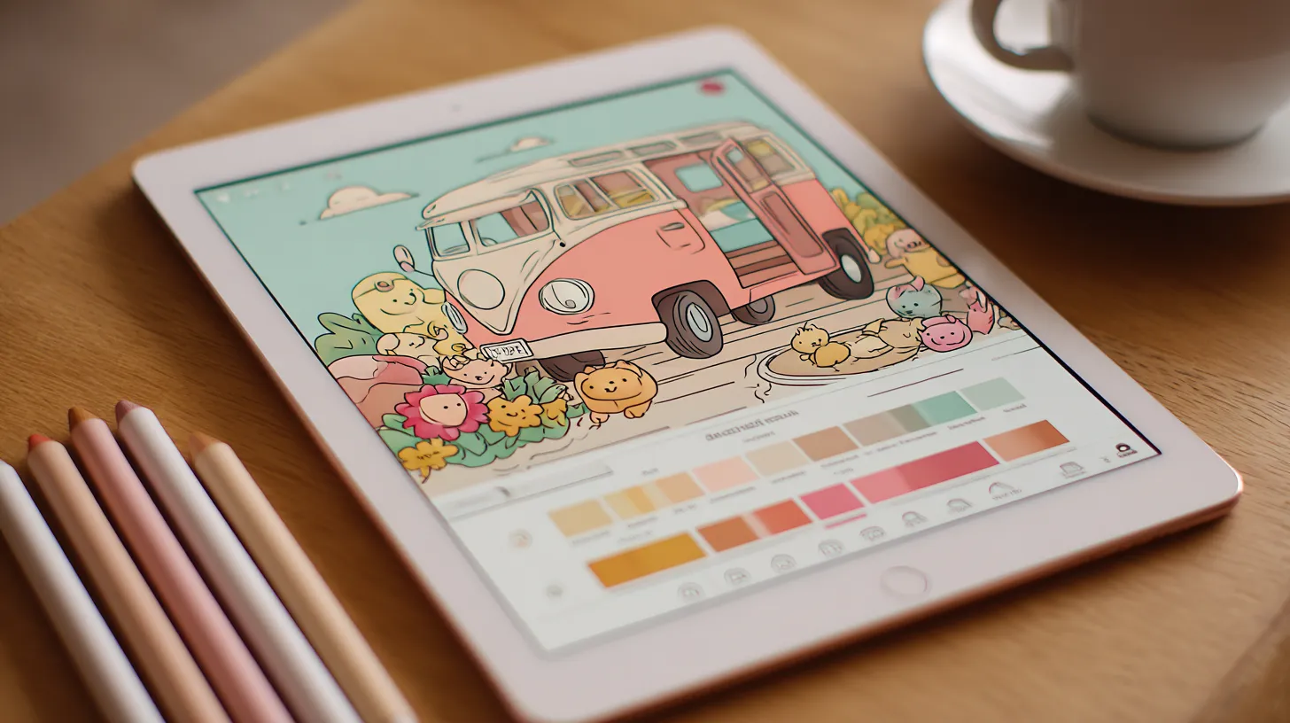 Se Apaixone por Essas Ilustrações: Apps de Colorir Irresistíveis